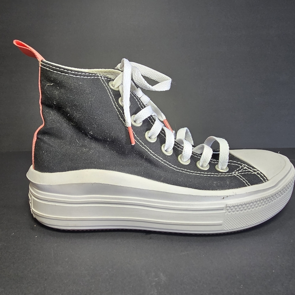 Chuck Taylor All Star Move Platform Canvas, Black, Pink salt, white. - Picture 14 of 16